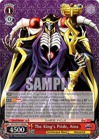 The King's Pride, Ainz (OVL/SE51-E48 RR) [Nazarick: Tomb of the Undead Vol.3 Extra Booster]