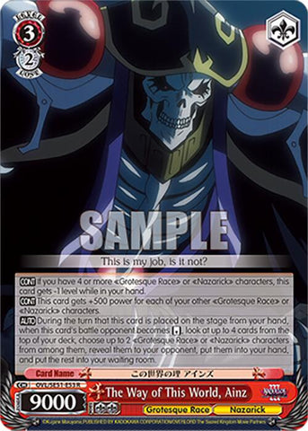 The Way of This World, Ainz (OVL/SE51-E53 R) [Nazarick: Tomb of the Undead Vol.3 Extra Booster]
