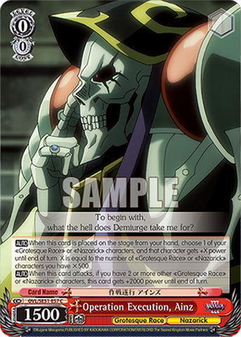 Operation Execution, Ainz (OVL/SE51-E57 C) [Nazarick: Tomb of the Undead Vol.3 Extra Booster]
