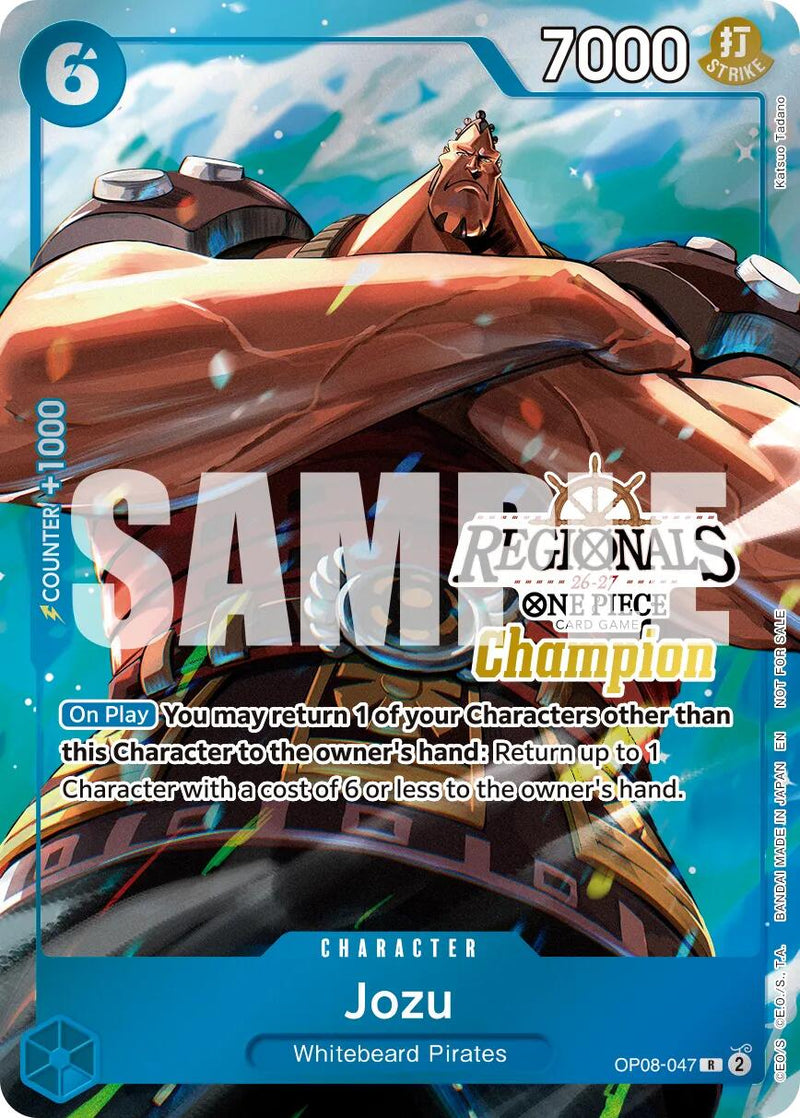 Jozu (Regionals Champion Card Set 26-27 Vol.2) [One Piece Promotion Cards]