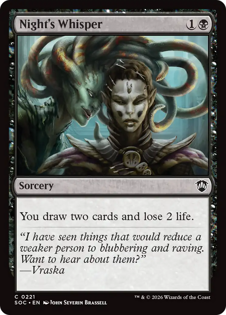 Night's Whisper [Secrets of Strixhaven Commander]