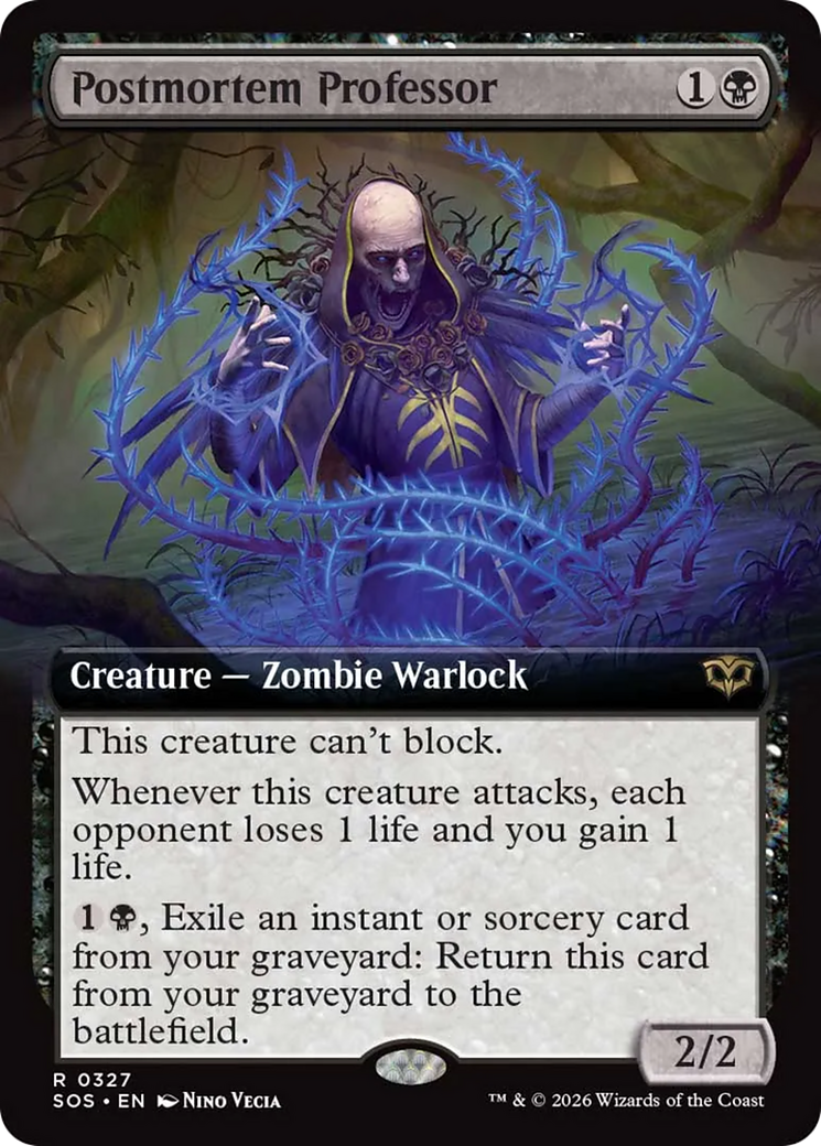 Postmortem Professor (Extended Art) [Secrets of Strixhaven]