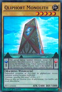 Qliphort Monolith [PEVO-EN058] Super Rare