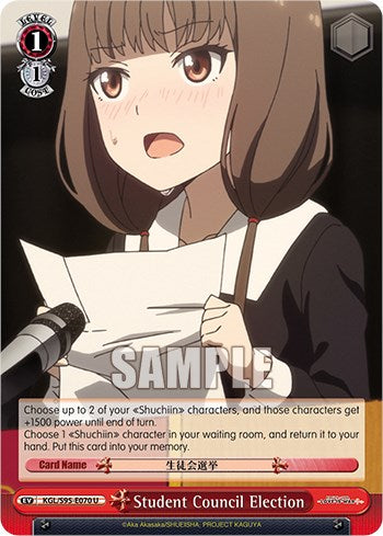 Student Council Election [Kaguya-Sama: Love is War?]