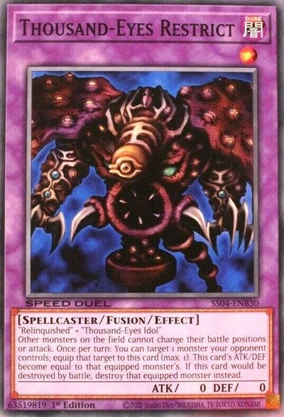 yugioh card thousand eyes idol Yu-Gi-Oh PE-02 2cards Common Japanese c165 Fusion/Effect Monster Card Number Relinquished + Thousand-Eyes Idol =