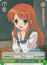 She Came Freely? (SY/W08-E046 U) [The Melancholy of Haruhi Suzumiya]