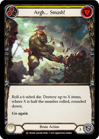Argh... Smash! [U-CRU009-RF] Unlimited Rainbow Foil