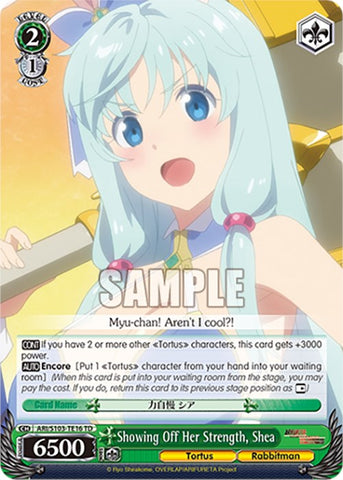 Showing Off Her Strength, Shea (ARI/S103-TE16 TD) [Arifureta: From Commonplace to World's Strongest]