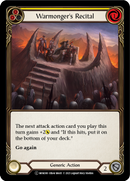 Warmonger's Recital (Yellow) [U-MON300-RF] Unlimited Rainbow Foil