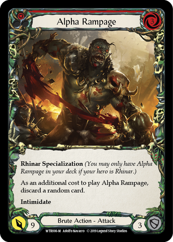 Alpha Rampage [WTR006-M] Alpha Print Rainbow Foil