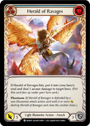 Herald of Ravages (Blue) [MON019-RF] 1st Edition Rainbow Foil