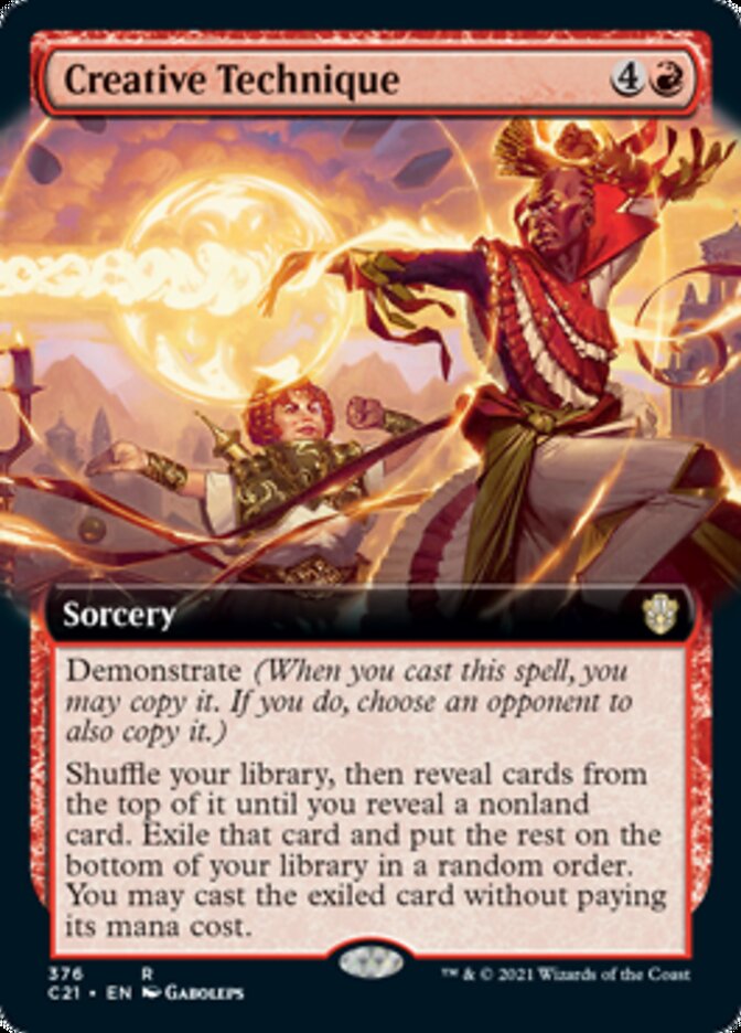 mtg are exiled cards revealed Creative Technique (Extended) [Commander 2021]
