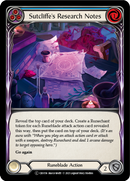Sutcliffe's Research Notes (Blue) [U-CRU156-RF] Unlimited Rainbow Foil