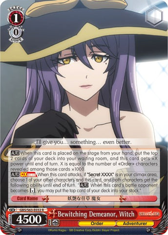 Bewitching Demeanor, Witch (GBS/S63-E032 R) [Goblin Slayer]
