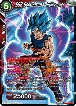 rare goku card SSB Son Goku, at Full Power (Rare) (BT13-017) [Supreme Rivalry]
