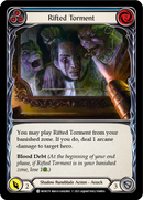 Rifted Torment (Blue) [MON179-RF] 1st Edition Rainbow Foil